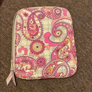 Vera Bradley pink paisley tablet sleeve
